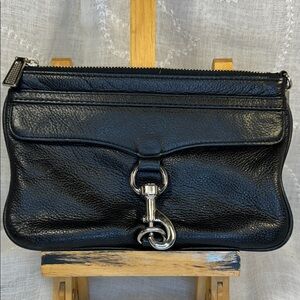 Rebecca Minkoff leather clip on pouch/clutch